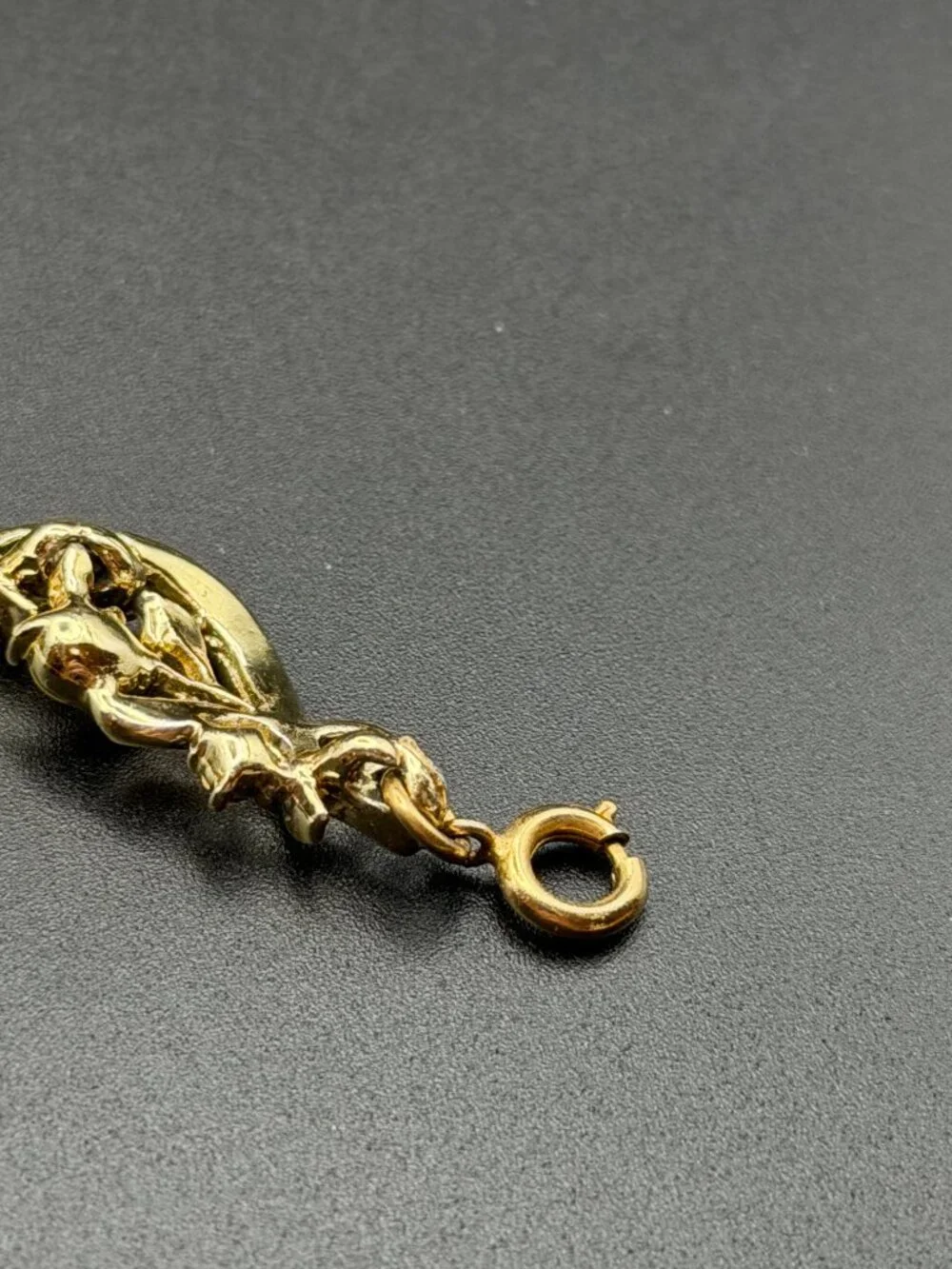 Vintage LISNER Necklace Bracelet Set Amber Rhinestone Leaf Vine Gold Tone Parure